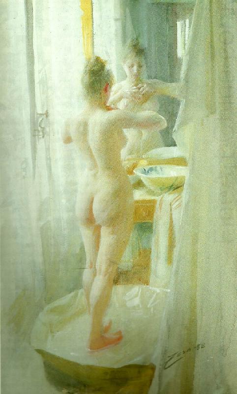 Anders Zorn le tub china oil painting image